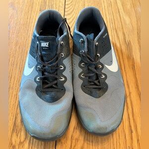 Nike Women's Metcon 2 sz 8.5 Black and Gray CrossFit Shoes